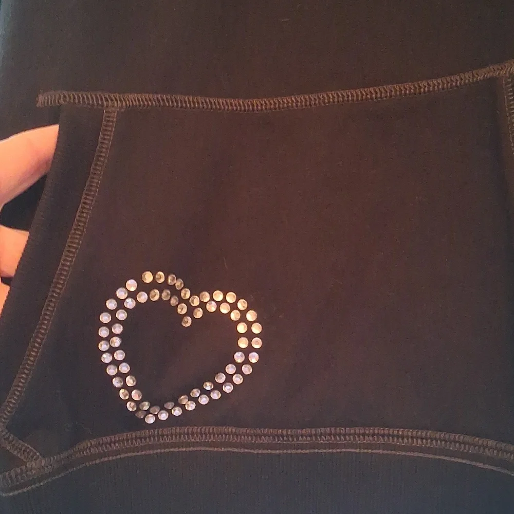 Victoria's Secret Pink Black Bulldog Long Sleeve Top - Picture 3 of 10